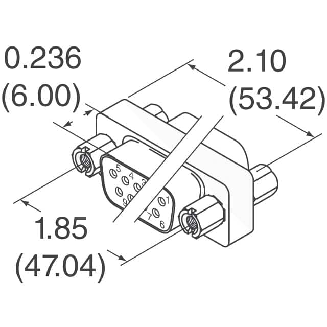 320X10559X Conec  Adaptadores de conector D-Sub en forma de D